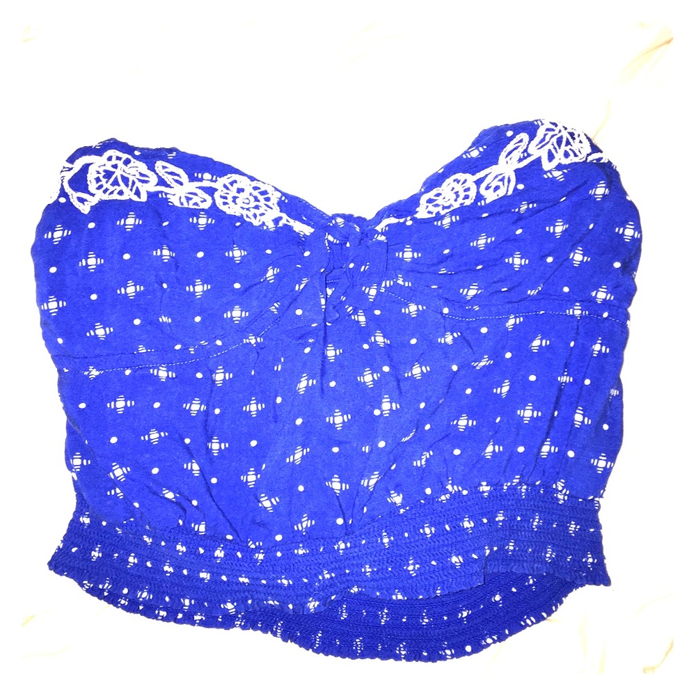 Hollister strapless crop top